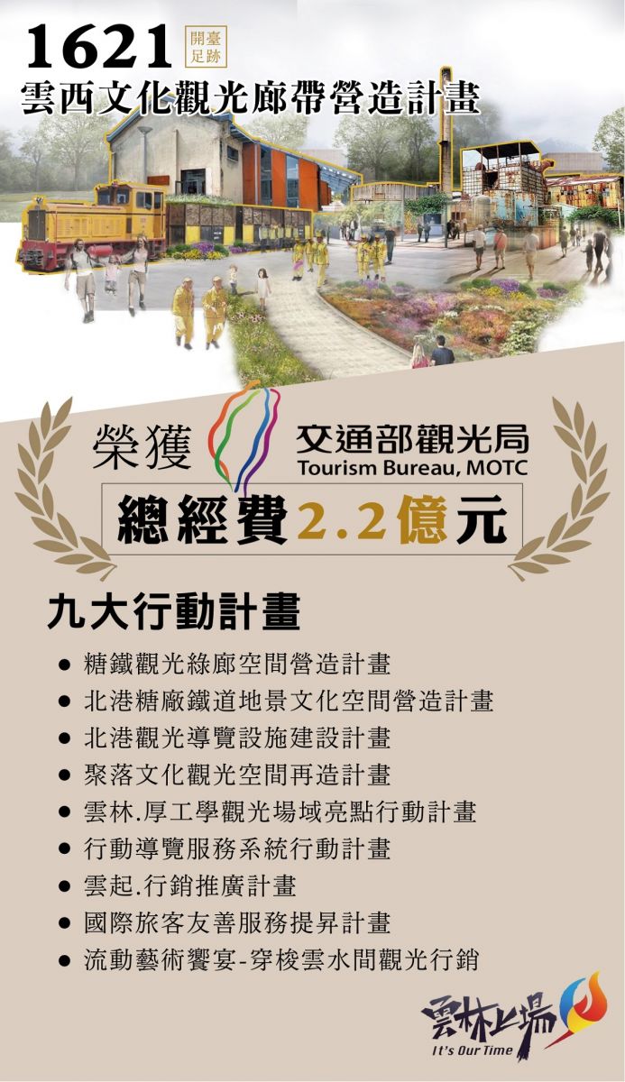 雲縣獲交通部觀光局同意核定2.2億元 打造大北港及雲西地區文化觀光產值 - https://www.watchmedia01.com