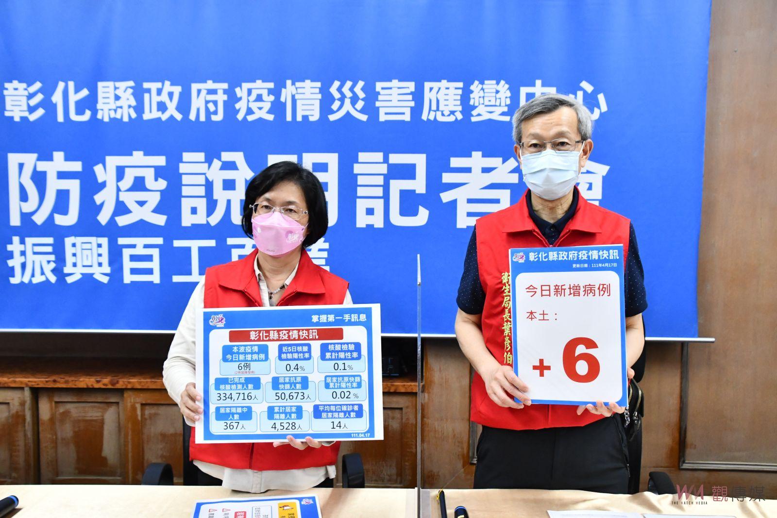 彰化新增6例確診　1接觸參加阿妹演唱會　醫院群聚感染增2例 - https://www.watchmedia01.com