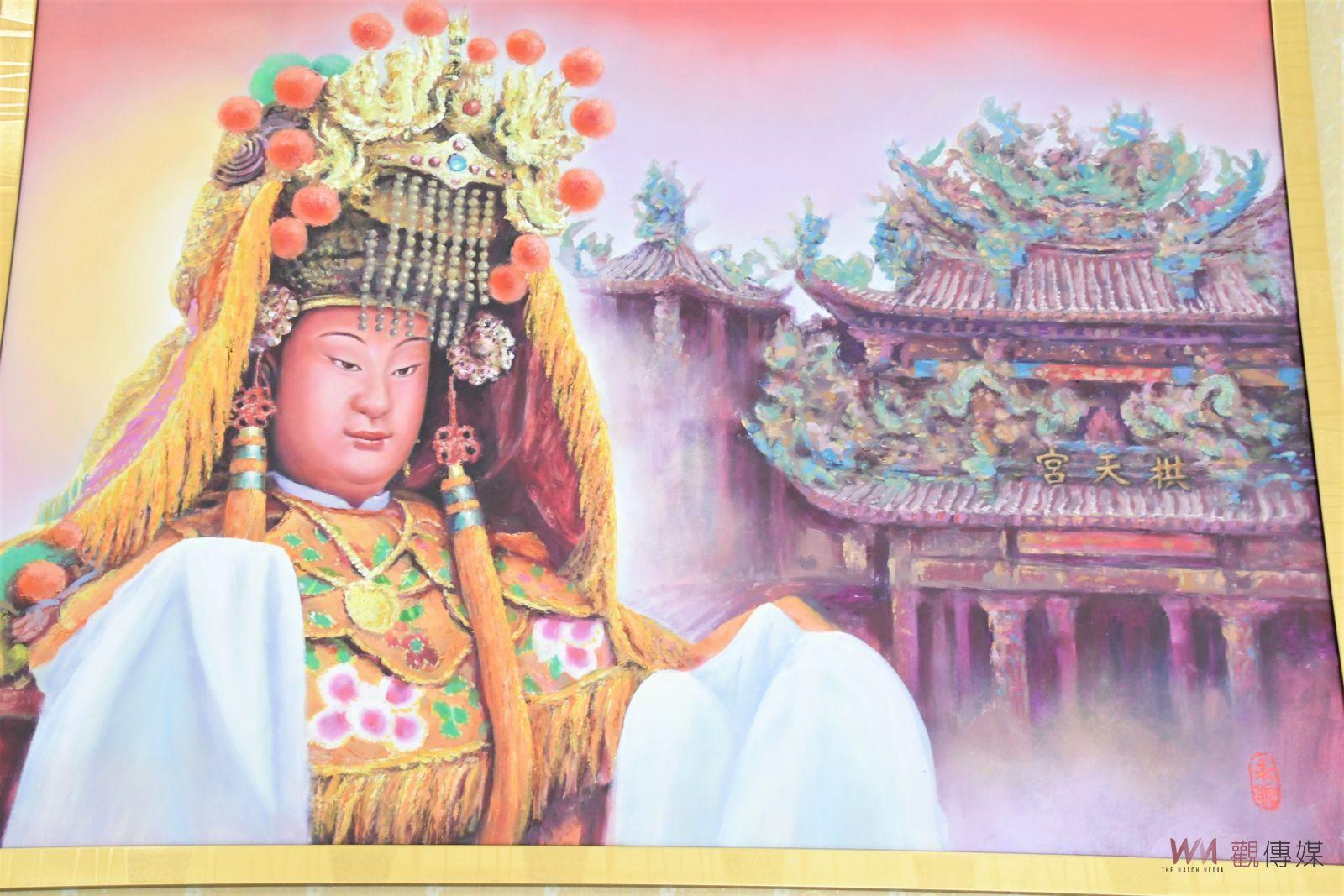影／黑手畫家陳永聰義賣「白沙屯拱天宮天上聖母」寶像　募家園建設基金 - https://www.watchmedia01.com