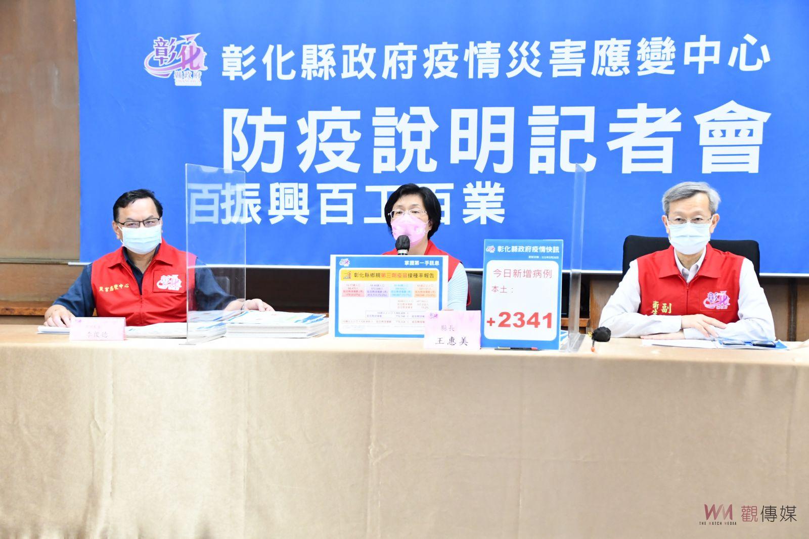 影／疫情失控！彰化縣單日新增2,341例確診　老年族群確診數飆破1成 - https://www.watchmedia01.com