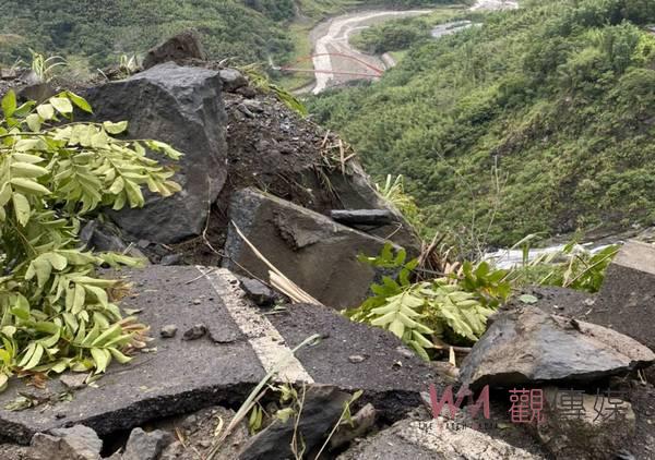 連日大雨達邦公路落巨石擋道 竹崎警分局樂野所警戒通報搶通 - https://www.watchmedia01.com