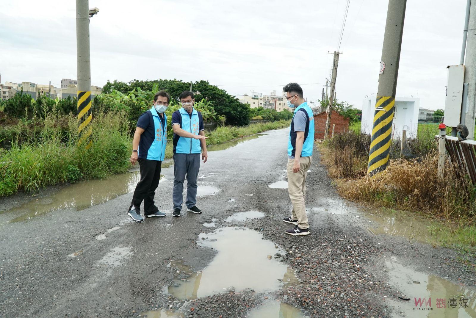 影／保障車輛及用路人安全　許志宏視察南分圳排水防汛道路改善工程 - https://www.watchmedia01.com
