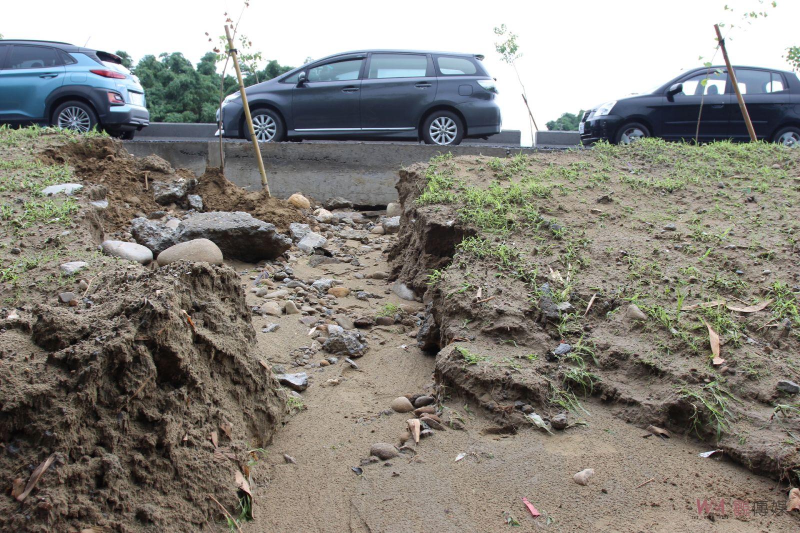 大湖口溪防汛道生態邊坡完工 經不起老天豪雨驗收成草包 - https://www.watchmedia01.com