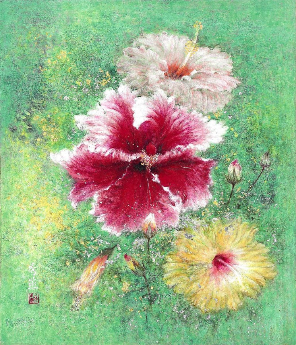 「花開了」膠彩創作展 以臺灣花果傳遞樂觀能量 - https://www.watchmedia01.com
