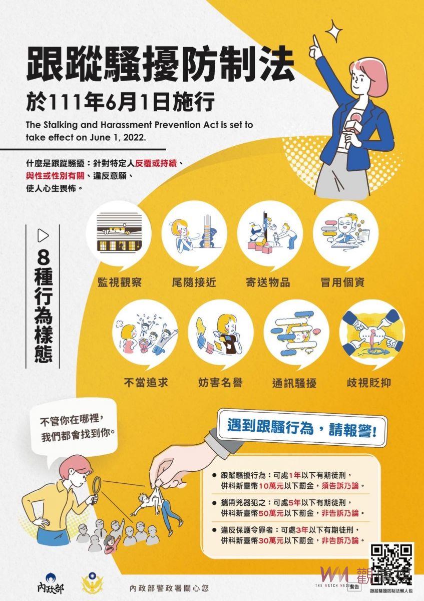 變態走開！跟騷法上路滿月　六都之外彰化縣受理18件縣市之冠 - https://www.watchmedia01.com