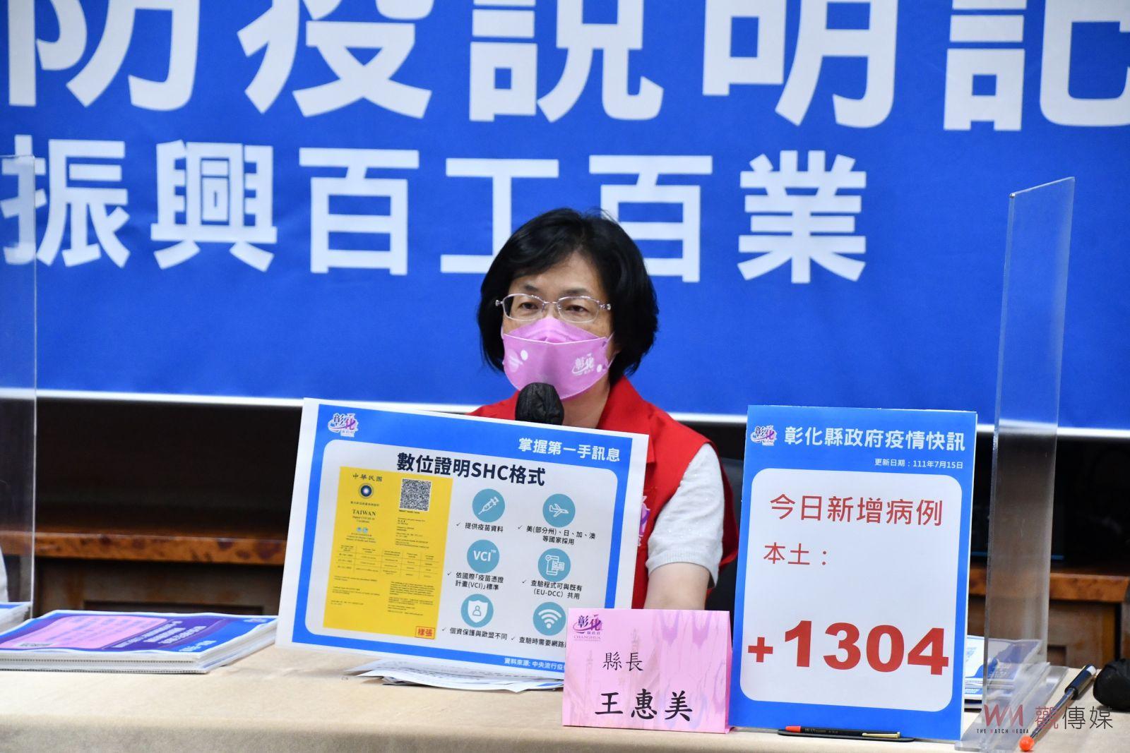 影／彰化縣確診下探了　單日新增1,304例　全縣累計染疫破20萬 - https://www.watchmedia01.com