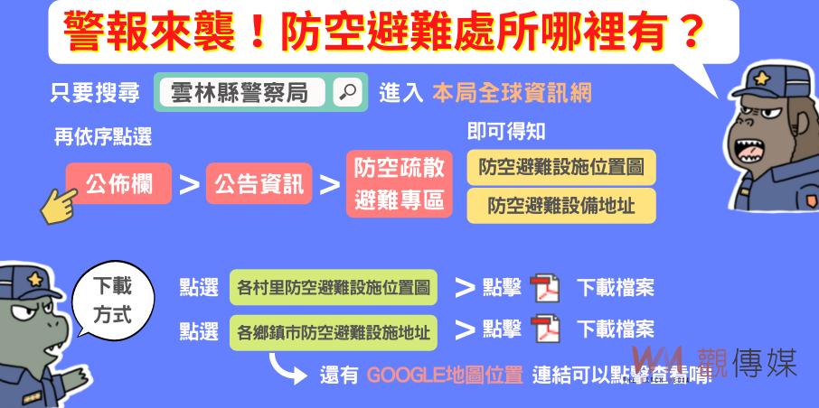 雲林884處防空避難所　可容納近73萬縣民 - https://www.watchmedia01.com