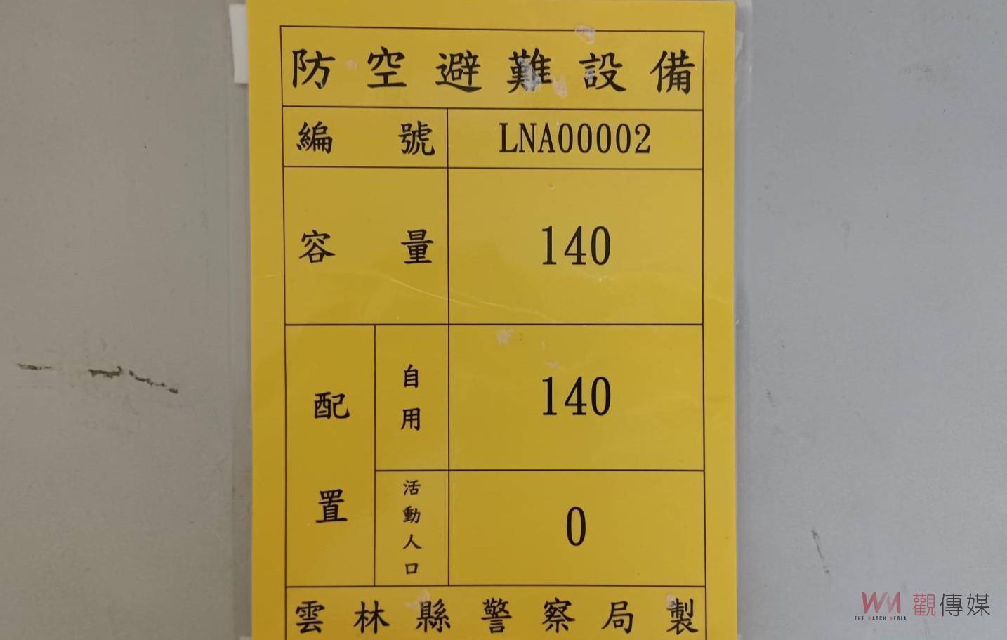 雲林884處防空避難所　可容納近73萬縣民 - https://www.watchmedia01.com