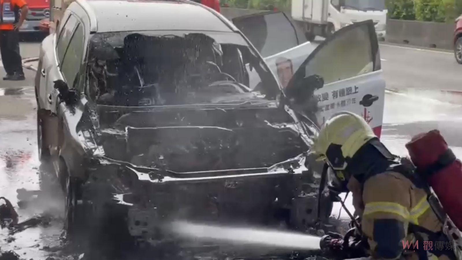 「虧雞」林義豐選舉車輛國道起火燃燒 幸無人傷亡 - https://www.watchmedia01.com