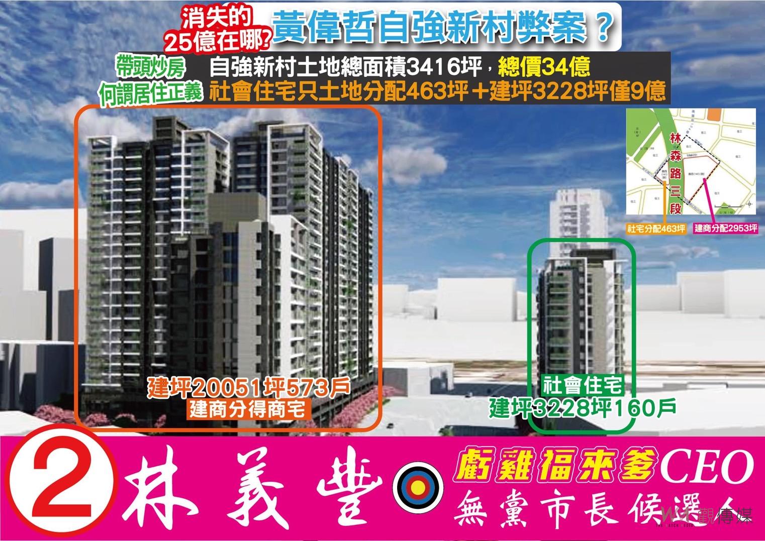 「虧雞」文宣猛打黃偉哲圖利建商　都發局回應：錯誤訊息 - https://www.watchmedia01.com