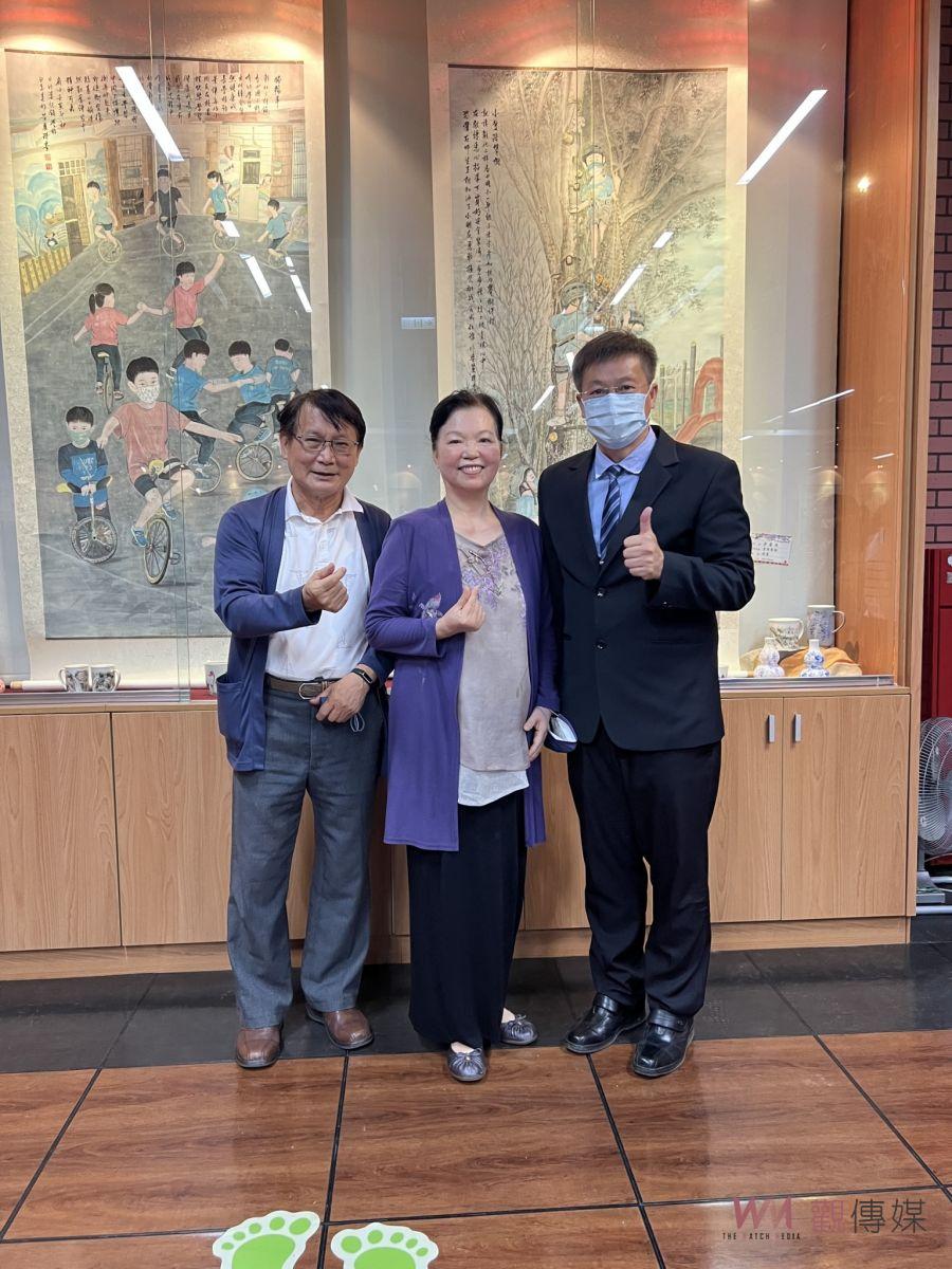 影／送愛到偏鄉！江義章、黃麗珠夫婦義賣創作為小學購置防震頭套 - https://www.watchmedia01.com