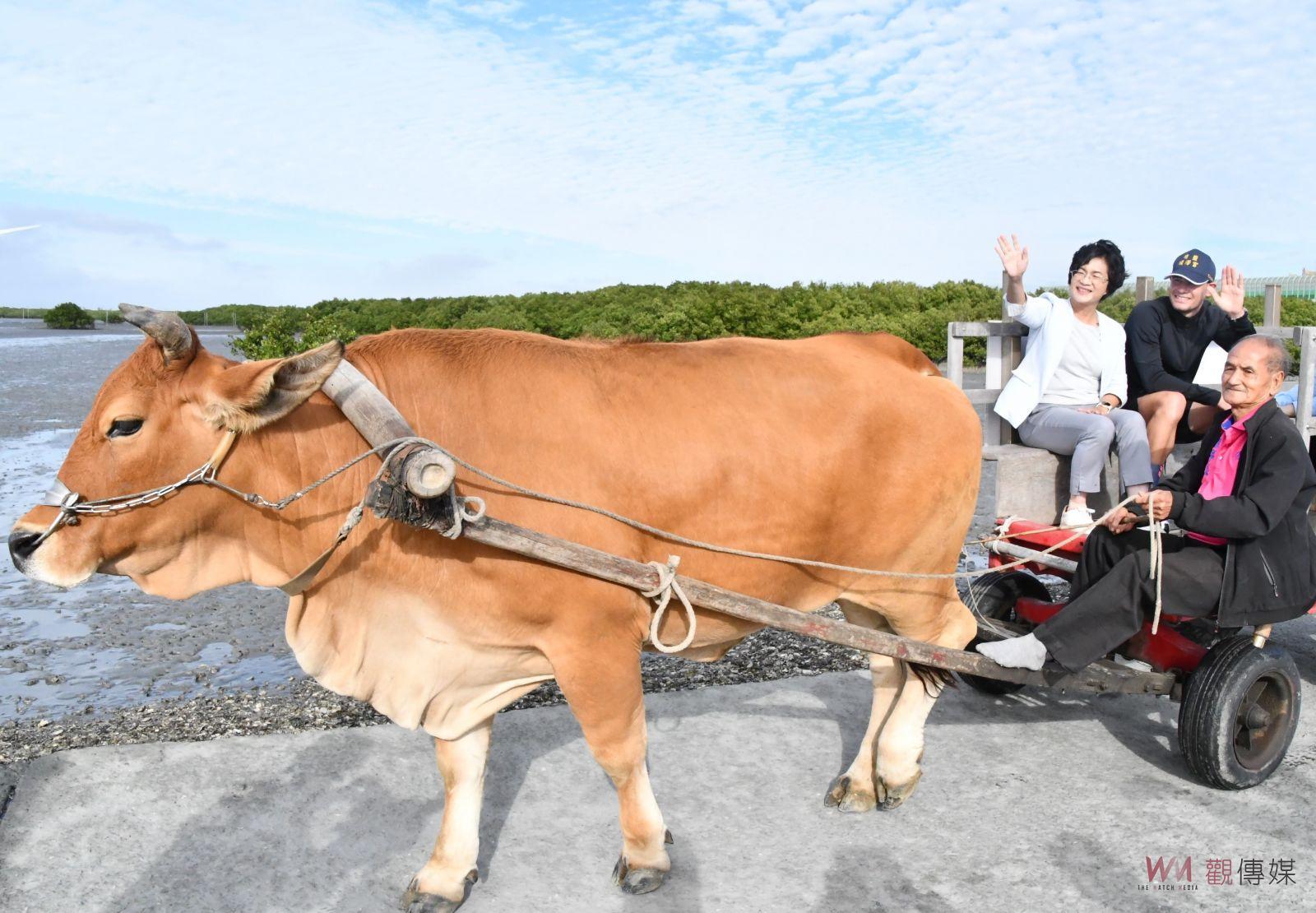影／彰化縣觀光大使伊登帶路　訪古蹟、芳苑燈塔、搭海牛車 - https://www.watchmedia01.com