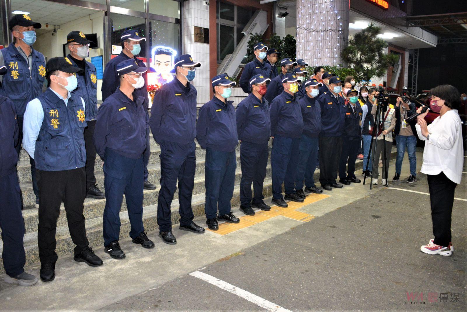 維護安居樂業家園　黃敏惠市長率隊慰勉維安執勤人員 - https://www.watchmedia01.com