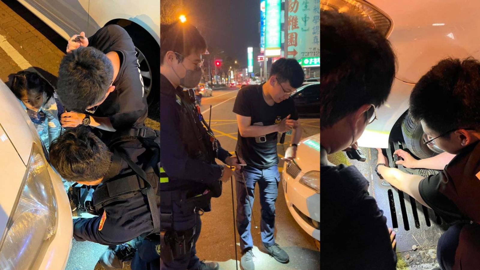 遠嫁美國婦人買晚餐車鑰匙掉水溝內　三警幫「吸」出來PO文讚 - https://www.watchmedia01.com