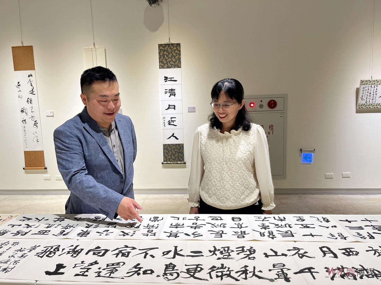 影／書法軟化火爆浪子　彰化縣美術家接力展第109棒施承佑書法展 - https://www.watchmedia01.com