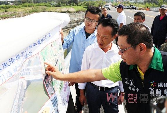 東石布袋間重要改建橋梁臥龍橋通車在即 翁章梁重視工程品質仔細巡視查勘 - https://www.watchmedia01.com