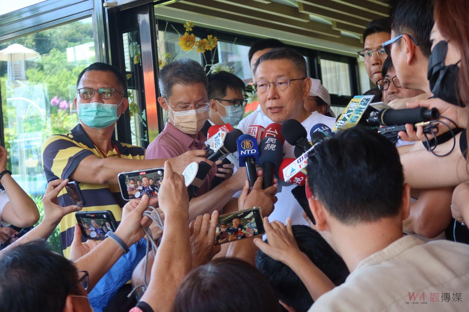 影／柯文哲到彰化縣議會與運動員座談　垃圾不分藍綠「都是要燒掉」 - https://www.watchmedia01.com