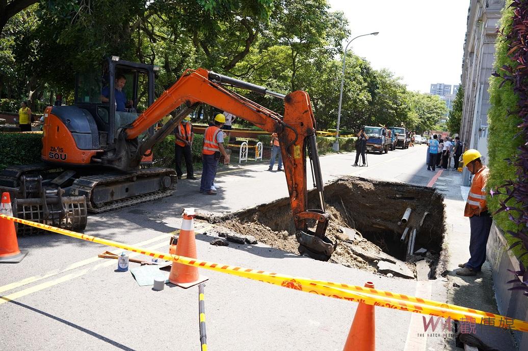 竹縣府前建案旁再現天坑 縣府開罰並勒令停工 - https://www.watchmedia01.com