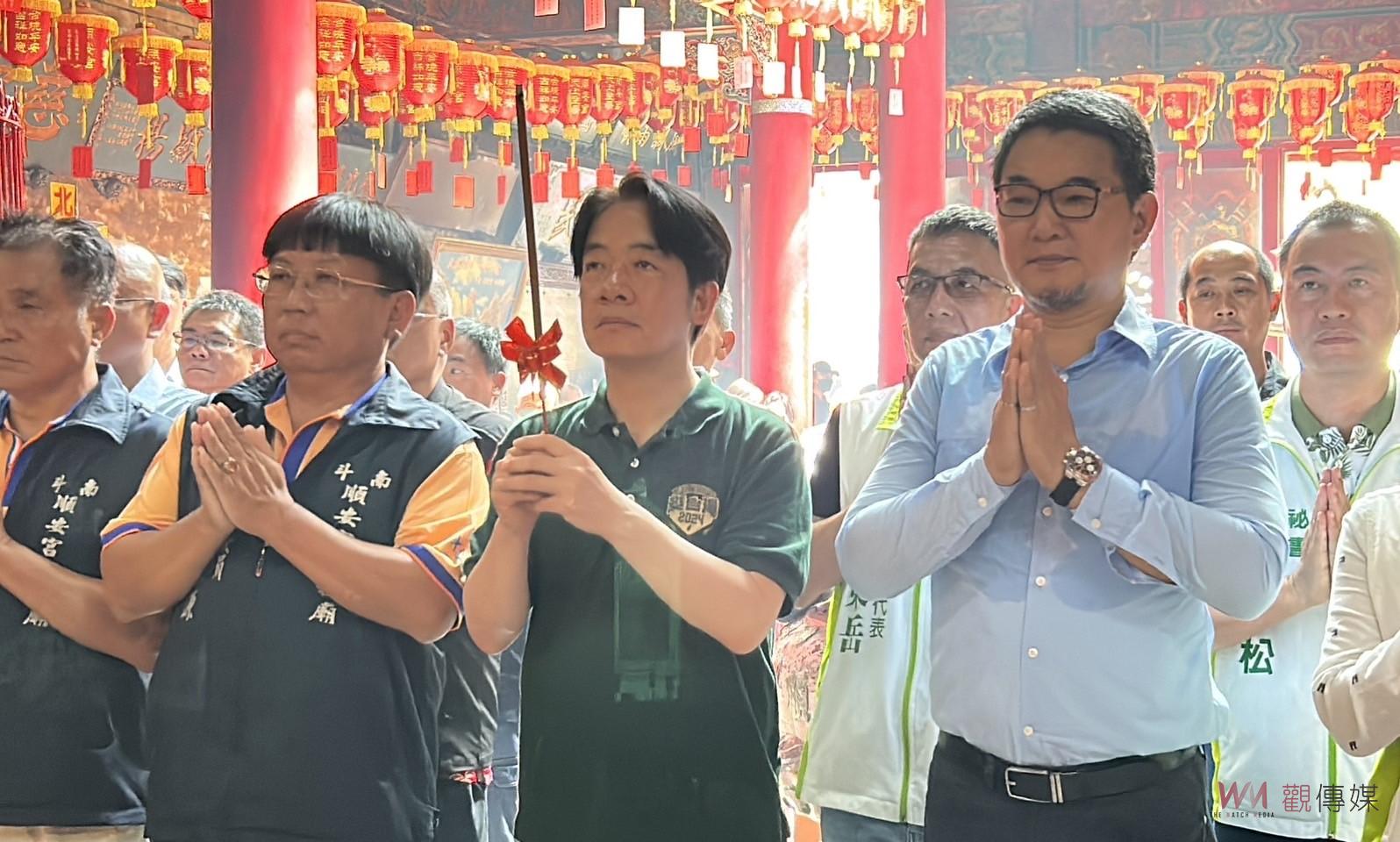 賴清德斗六新興宮斗南順安宮參香　劉建國籲支持值得信賴的選擇 - https://www.watchmedia01.com