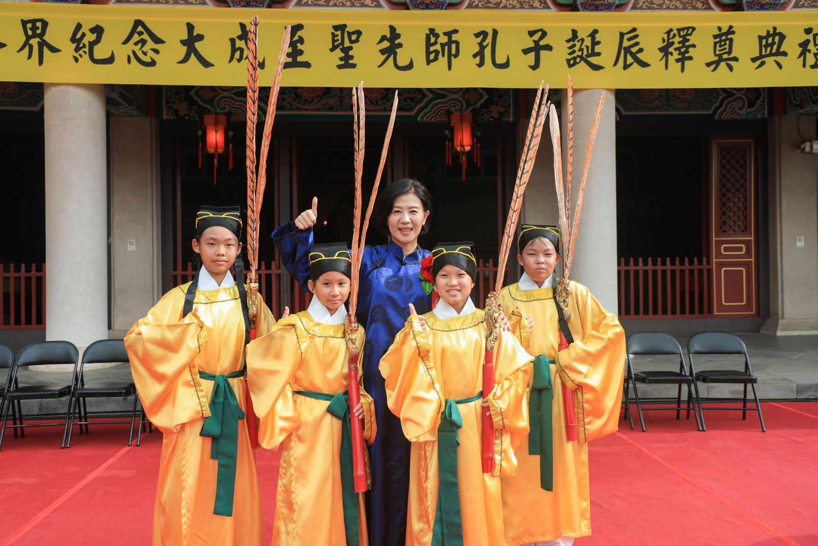 中市孔子誕辰釋奠典禮首見女佾生 永續傳承優良文化 - https://www.watchmedia01.com