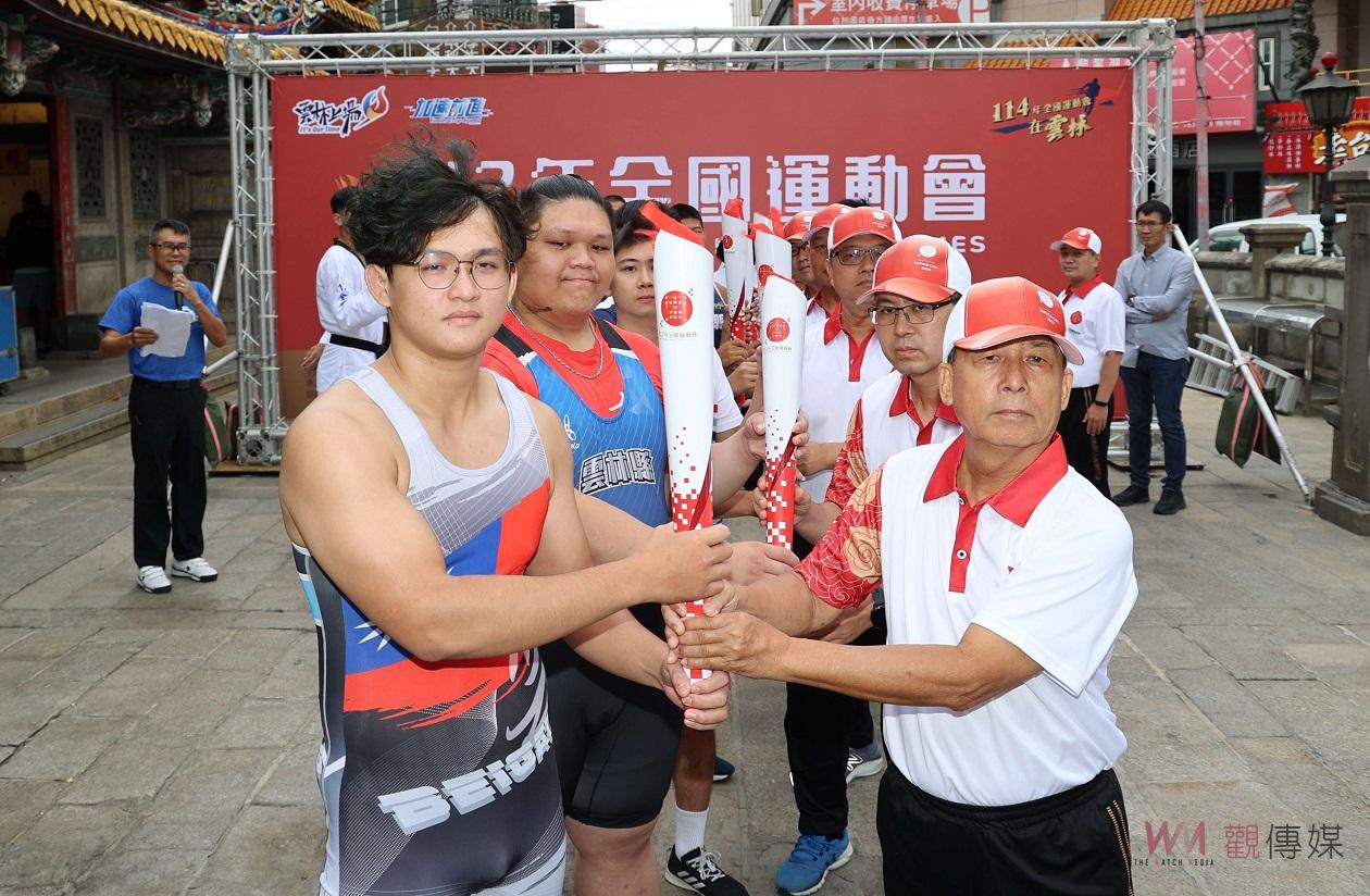 影／全國運動會聖火到北港朝天宮　張縣長期勉選手挑戰超越極限 - https://www.watchmedia01.com