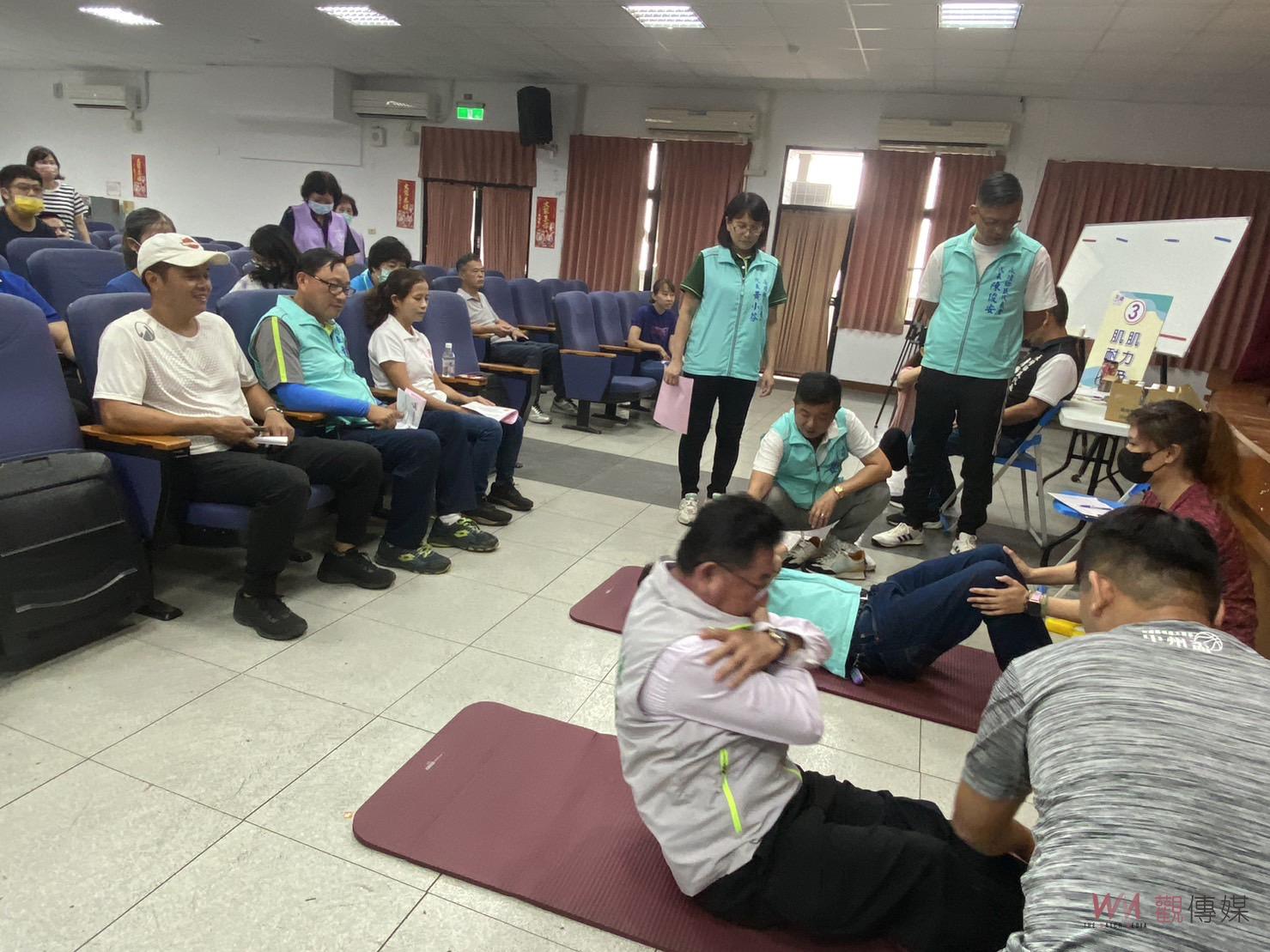 影／體適能檢測列車開進永靖鄉公所　鄉長魏碩衛：回去一定要再加強 - https://www.watchmedia01.com