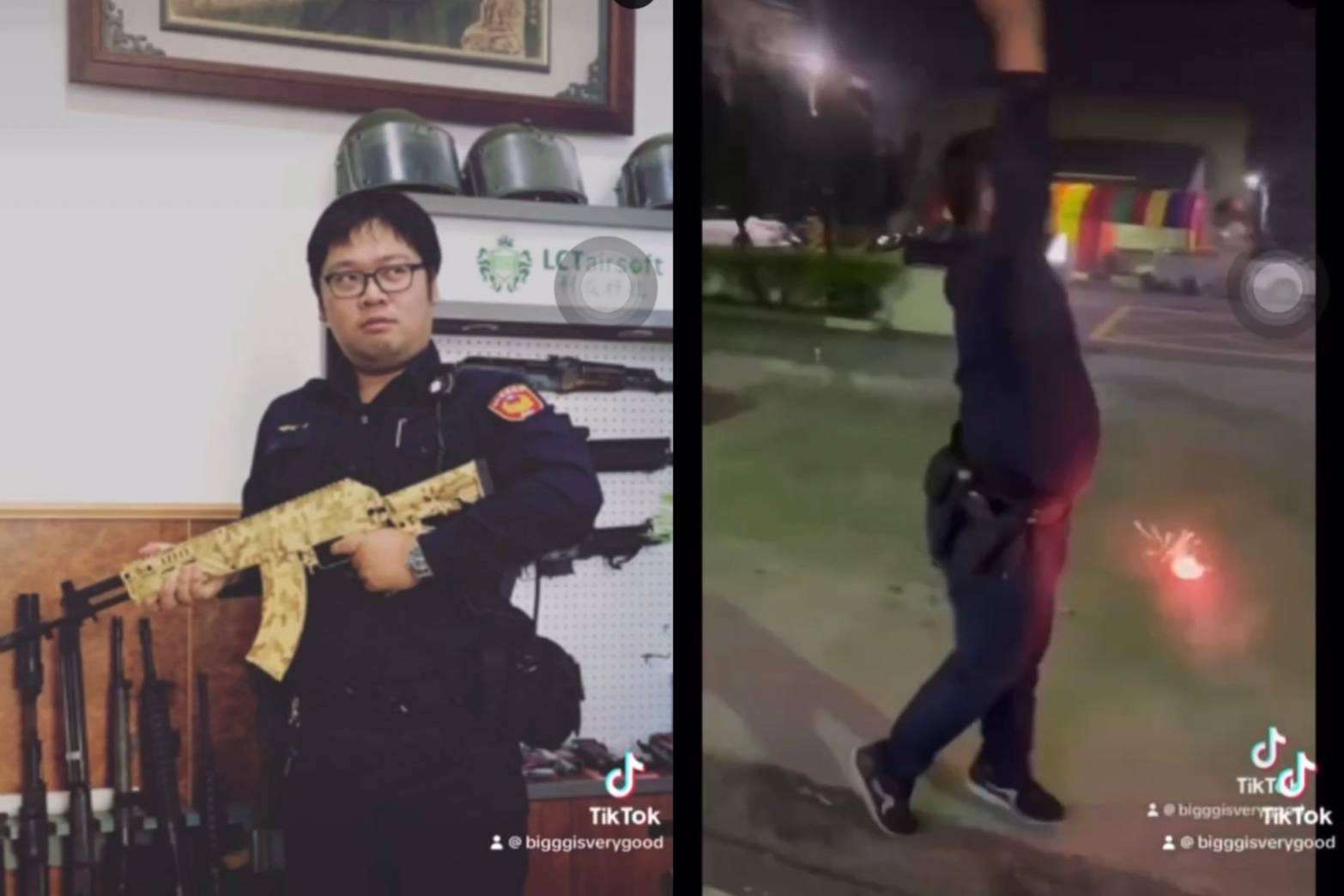（有影片）／員警身穿制服插仙女棒點火拍片　警察局開鍘重懲記1大過 - https://www.watchmedia01.com