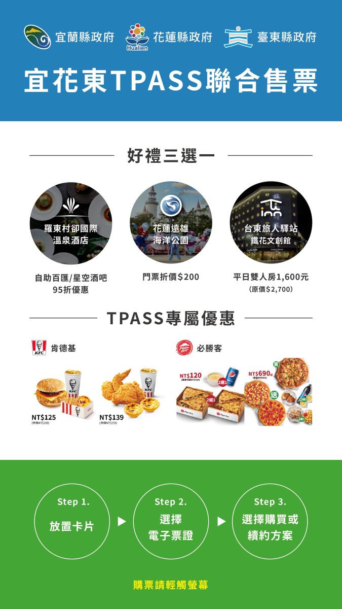宜花東TPASS大聯盟聯合售票 食宿遊旅一票行 - https://www.watchmedia01.com
