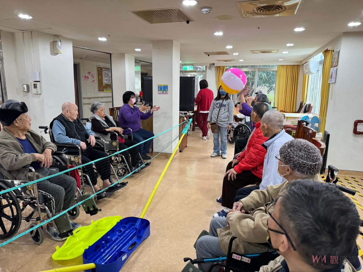 彰化榮家養護堂舉辦紅白跨年PK大賽　促進長者健康同樂 - https://www.watchmedia01.com