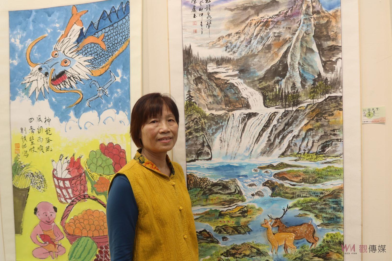 （有影片）／彩繪人生！彩墨雅韻~江慶章老師師生聯展　長青族展現自我 - https://www.watchmedia01.com
