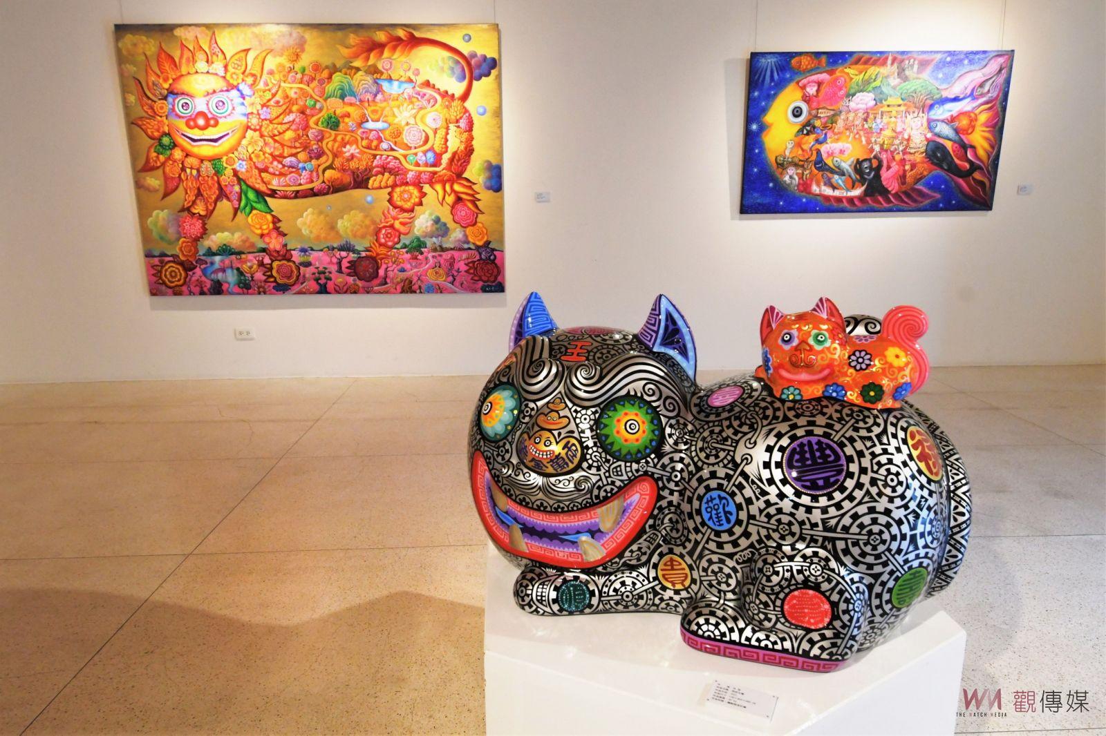 （有影片）／佛光山福山寺緣美術館「迎春納福」藝術聯展　獨特風格融合 - https://www.watchmedia01.com