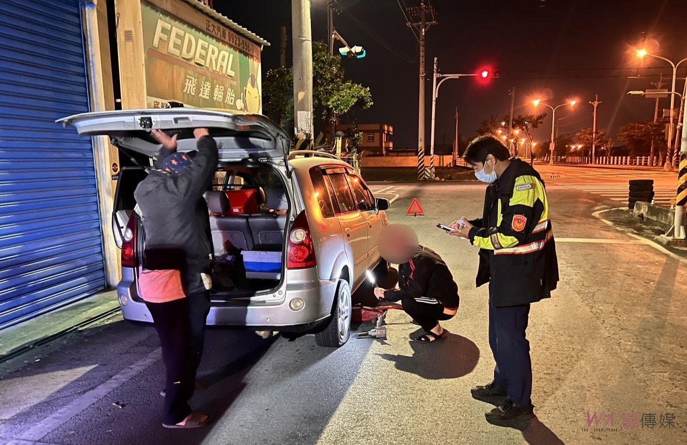 虎尾警暖心夜間救援　獲救無助車主萬分感激 - https://www.watchmedia01.com