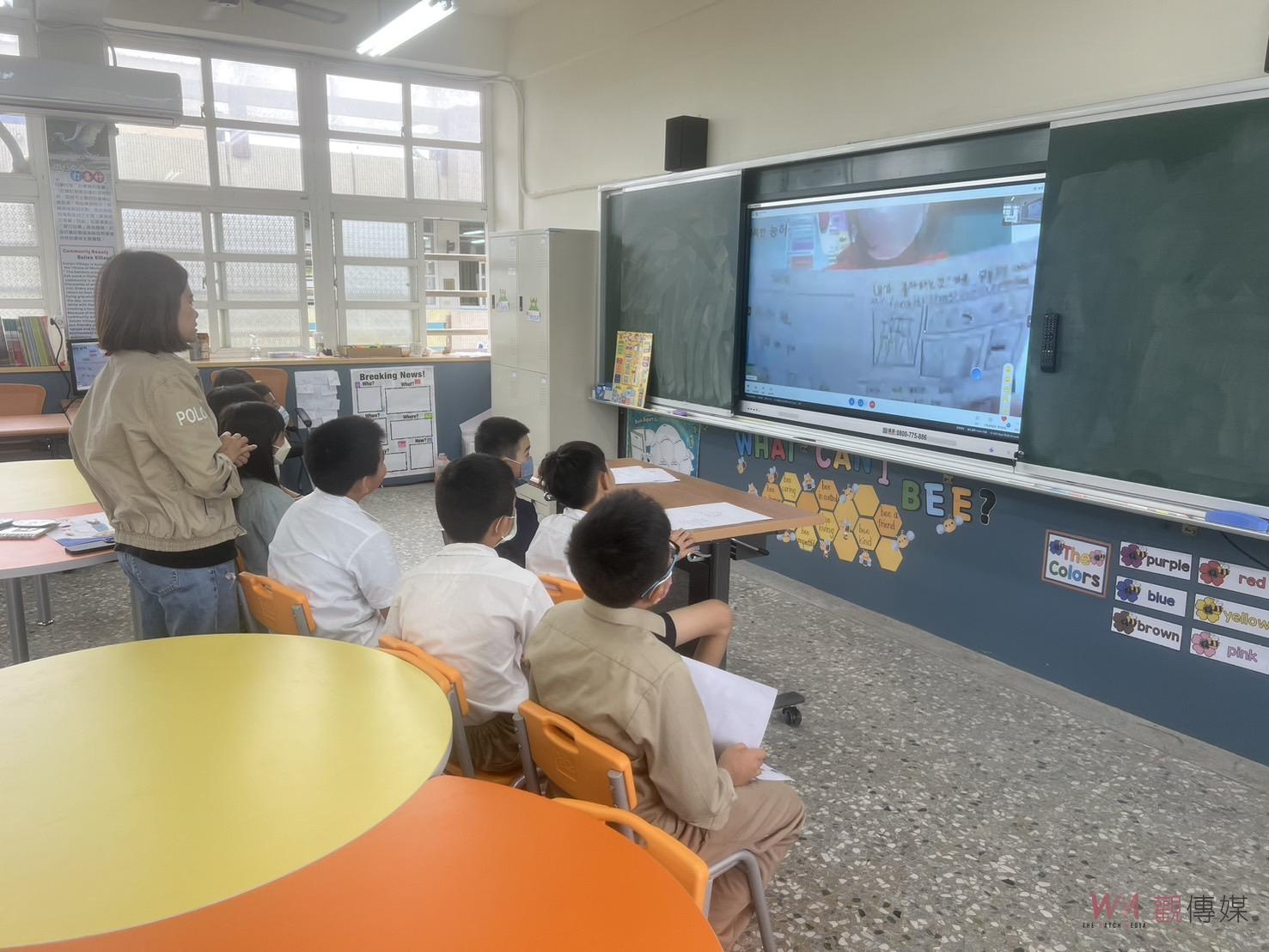 （有影片）／臺韓跨境教室連結：大園國小與韓國仁川凌虛台小學線上交流 - https://www.watchmedia01.com
