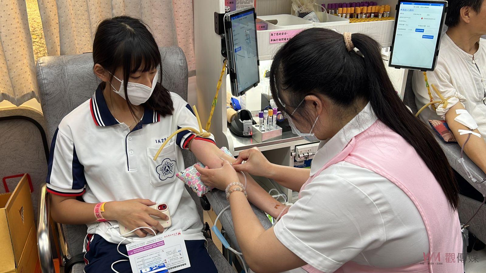 （有影片）／號召熱血青年　北斗家商師生熱血沸騰挽袖捐血獻愛心破百袋 - https://www.watchmedia01.com