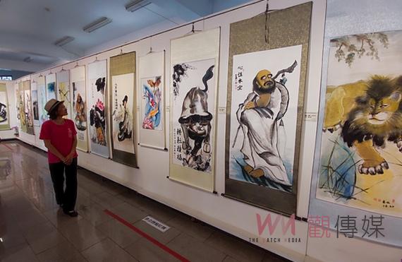 新港樂齡學習中心圖畫班成果亮眼 新港奉天宫凌霄寶殿精彩水墨開展 - https://www.watchmedia01.com