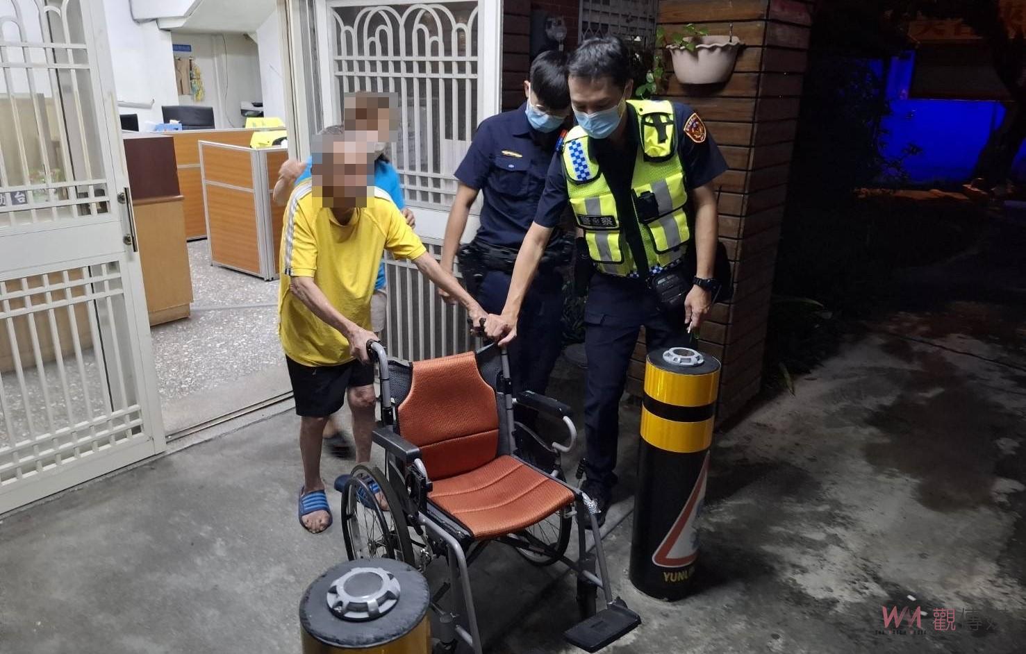 93歲輪椅翁凌晨外出迷途　斗六警暖心協助安全返家 - https://www.watchmedia01.com