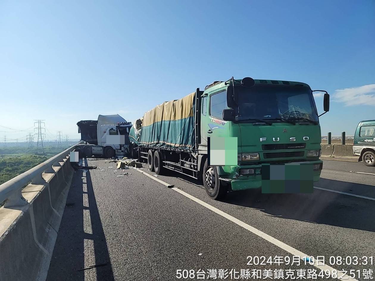 國道3號彰化路段三車連環追撞　轎車慘遭兩車夾壓駕駛殞命 - https://www.watchmedia01.com