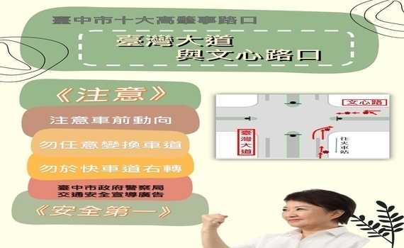 強化良善用路環境!中市10大高肇事路口事故下降 - https://www.watchmedia01.com