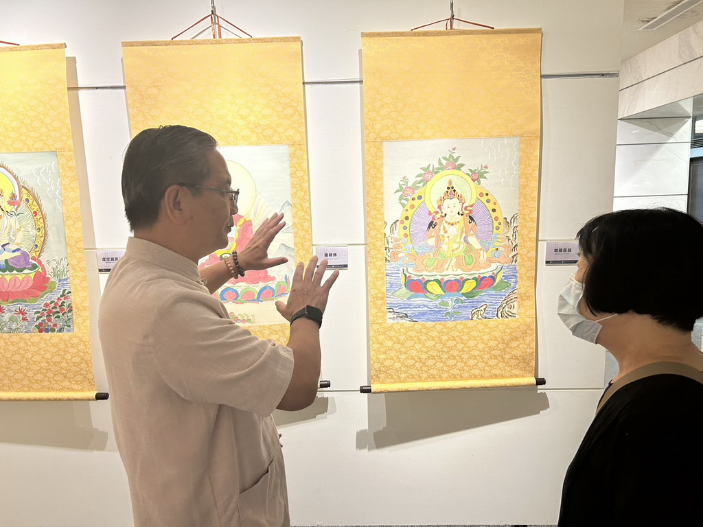 水墨家林炳坵佛畫展 頂新和德文教基金會成美藝廊莊嚴祥和 - https://www.watchmedia01.com