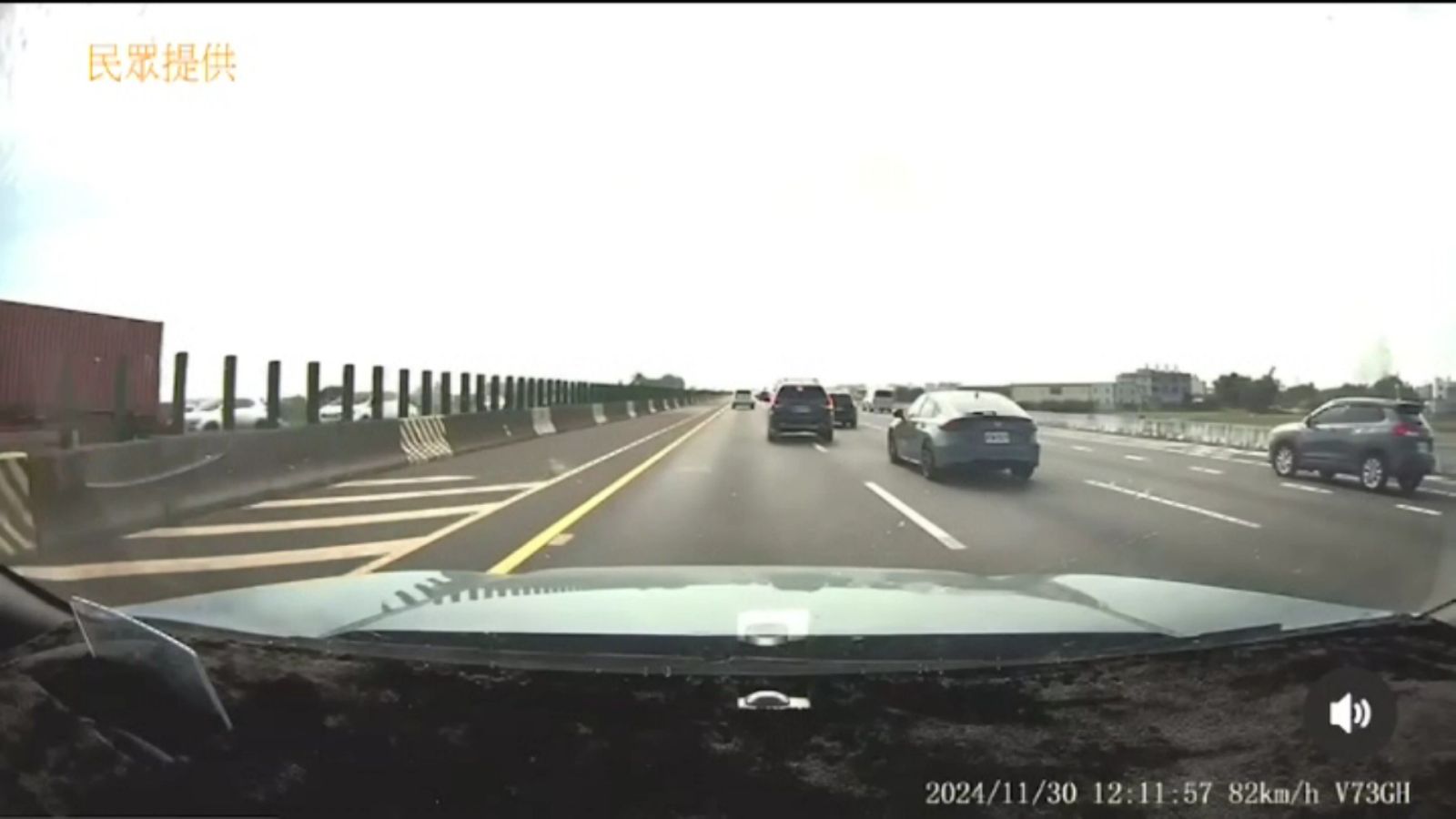 （有影片）／驚險畫面曝光　國道1號彰化段車禍　變換車道疑為肇因 - https://www.watchmedia01.com