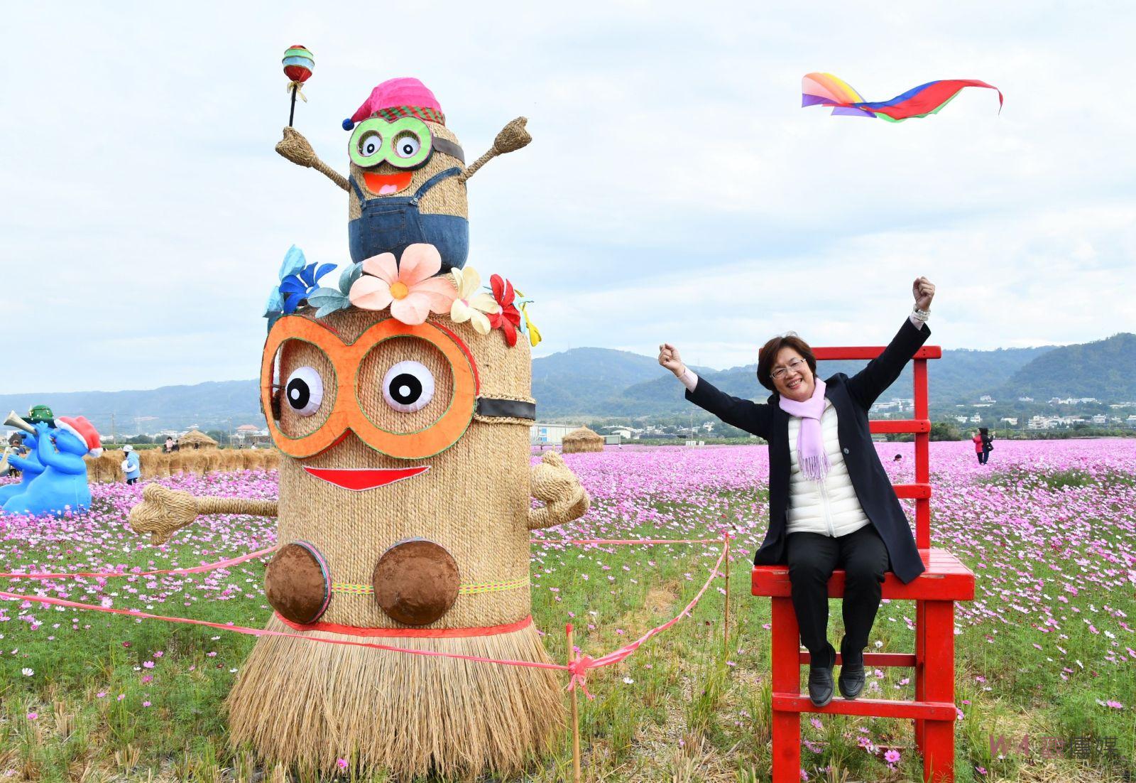 （有影片）／浪漫花海　稻草藝術展現田中特色　成為「龍稻田中」打卡焦點 - https://www.watchmedia01.com