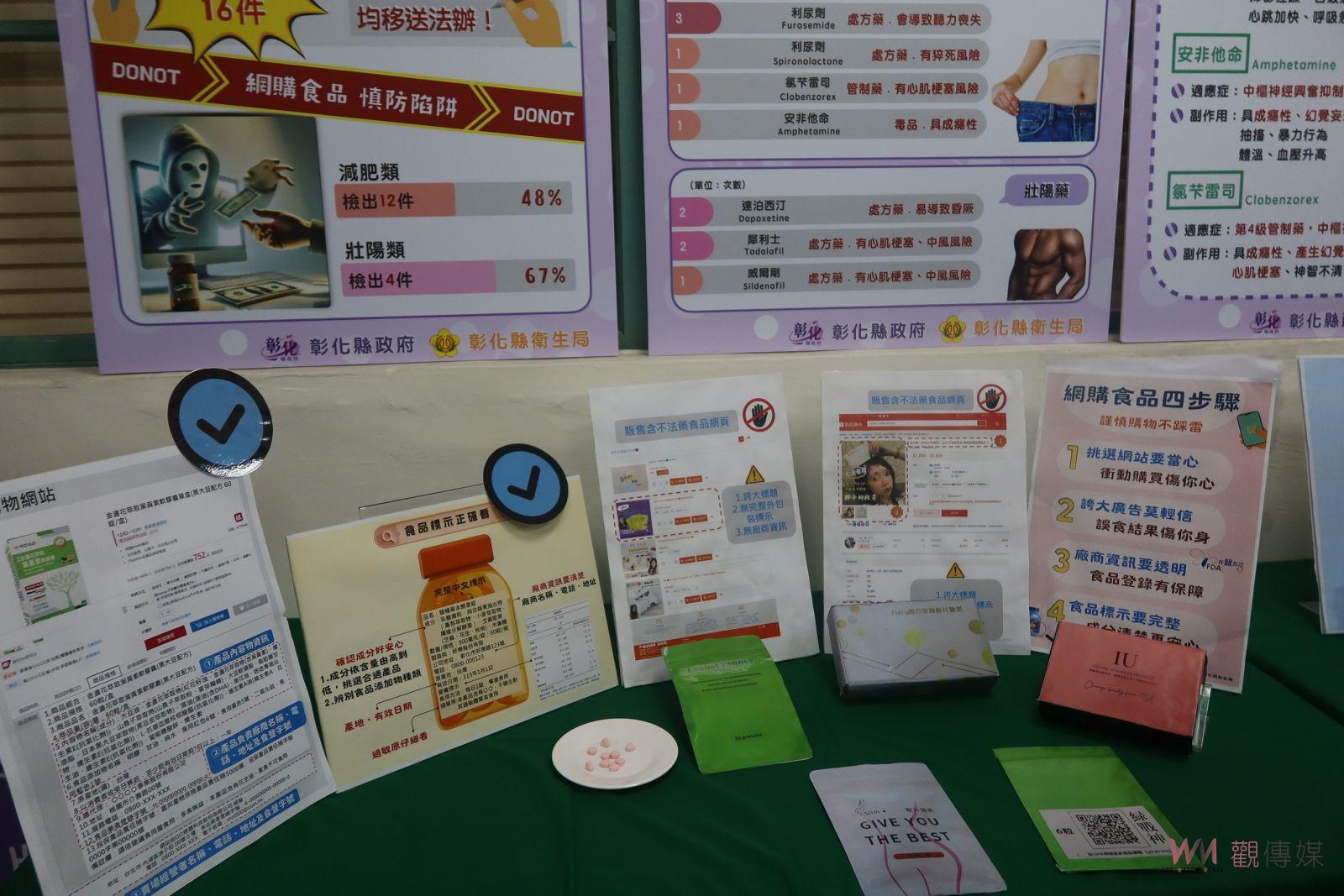 （有影片）／彰化縣衛生局稽查網購減肥壯陽藥物　16件產品含禁藥成分 - https://www.watchmedia01.com