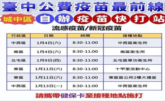 1/1起疫苗新訊息　全民公費流感疫苗及新冠Novavax JN.1疫苗開打 - https://www.watchmedia01.com