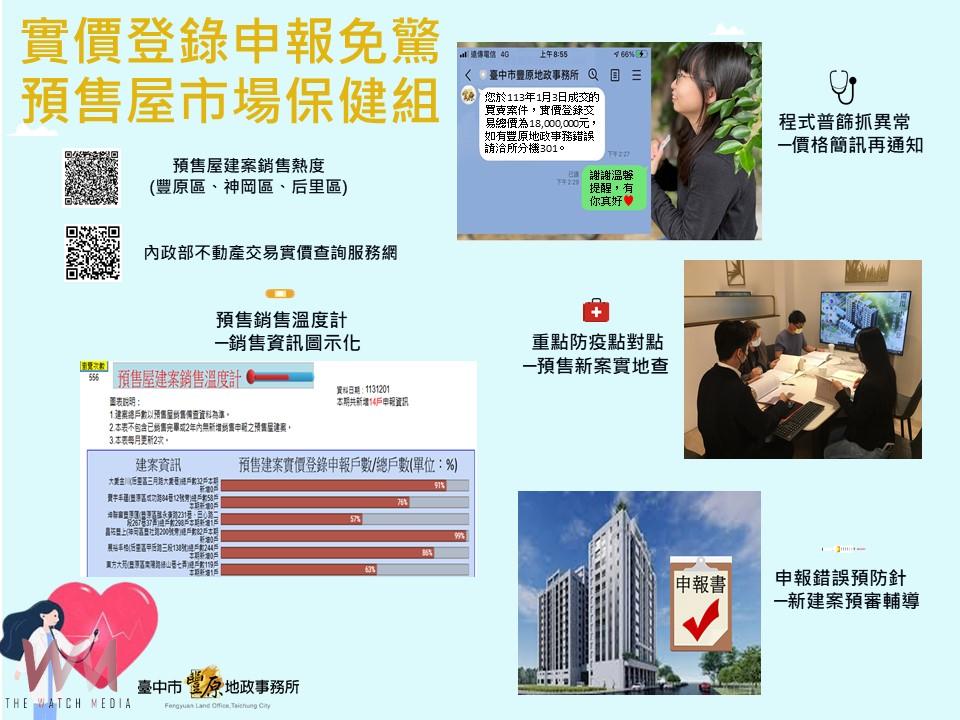 豐原地所「預售屋市場保健組」創新服務 市場透明移居台中更幸福 - https://www.watchmedia01.com