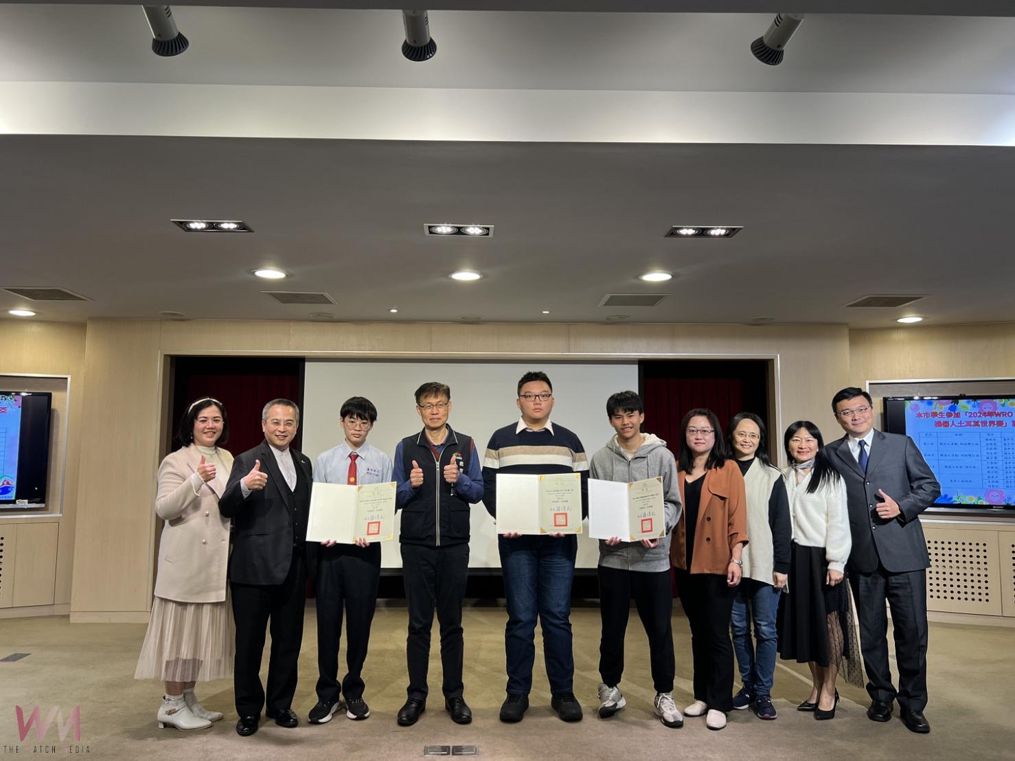 中市學子勇奪WRO 國際奧林匹亞機器人賽大獎　教育局表揚11位獲獎學生 - https://www.watchmedia01.com