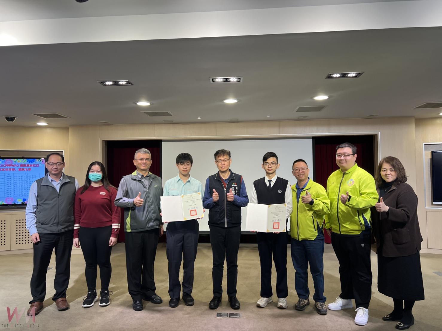 中市學子勇奪WRO 國際奧林匹亞機器人賽大獎　教育局表揚11位獲獎學生 - https://www.watchmedia01.com