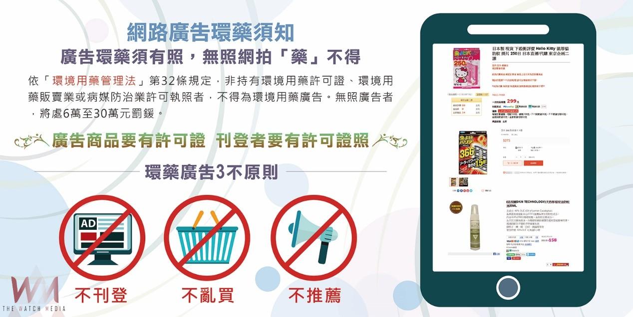 網購環境用藥恐觸法　彰縣環保局籲守「3不原則」避免挨罰 - https://www.watchmedia01.com