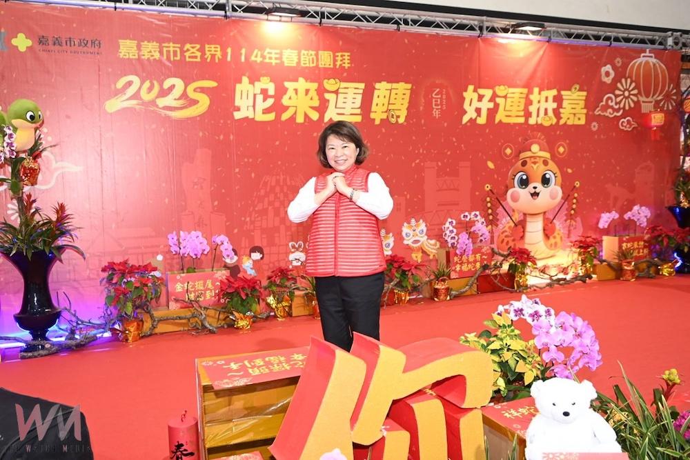 黃敏惠市長帶領新春團拜。（圖/嘉義市政府提供）