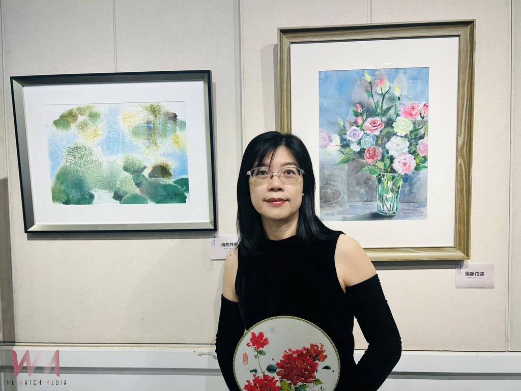 意境萬千劉秀貞師生創作展 畫裡盡是花姿展風韻 - https://www.watchmedia01.com