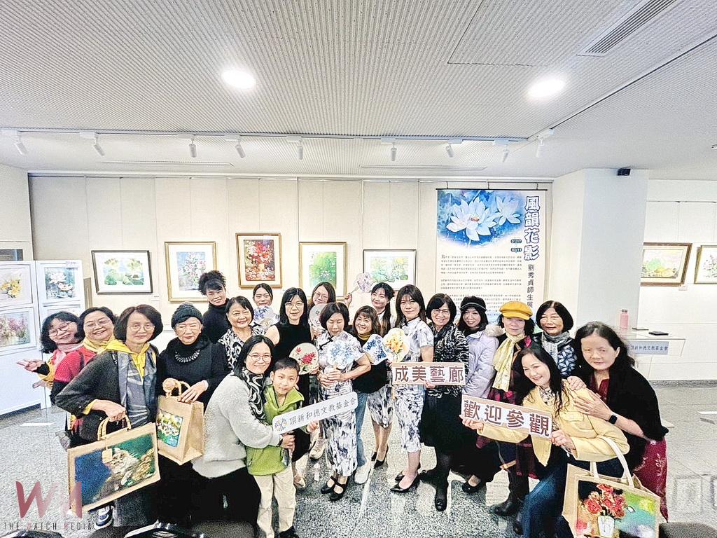 意境萬千劉秀貞師生創作展 畫裡盡是花姿展風韻 - https://www.watchmedia01.com